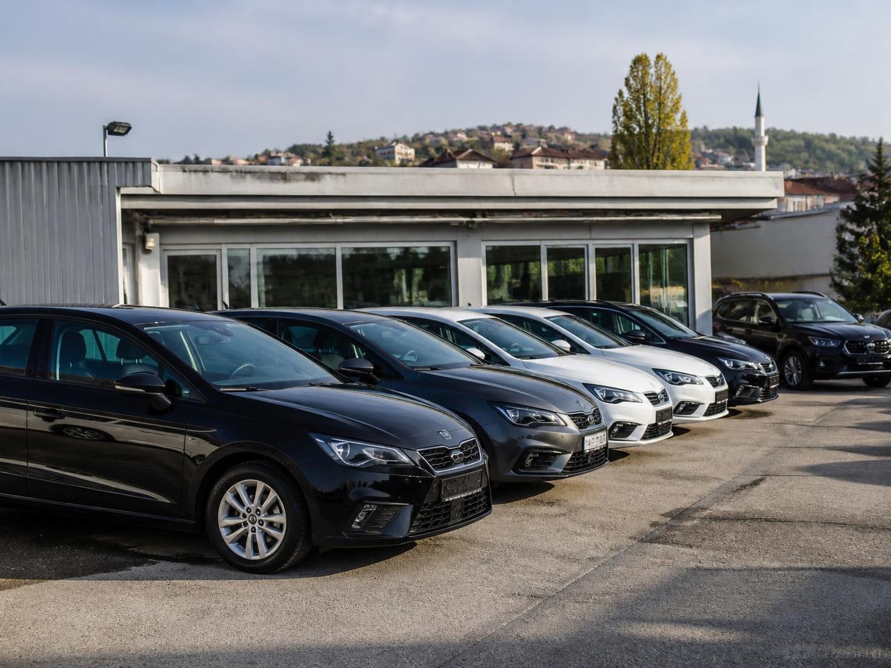 Flotë veturash e një kompanie Rent-a-Car në Kosovë